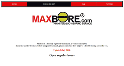 Desktop Screenshot of maxbore.com